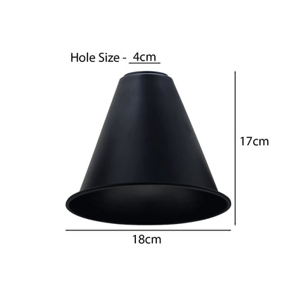 Long Cone Lamp Shade 18 cm – Easy Fit, 4 Industrial Finishes - photo 7