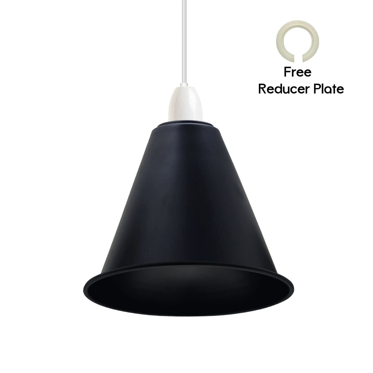 Long Cone Lamp Shade 18 cm – Easy Fit, 4 Industrial Finishes - photo 8