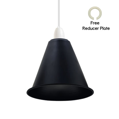 Long Cone Lamp Shade 18 cm – Easy Fit, 4 Industrial Finishes - photo 8