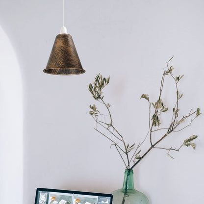 Long Cone Lamp Shade 18 cm – Easy Fit, 4 Industrial Finishes - photo 2