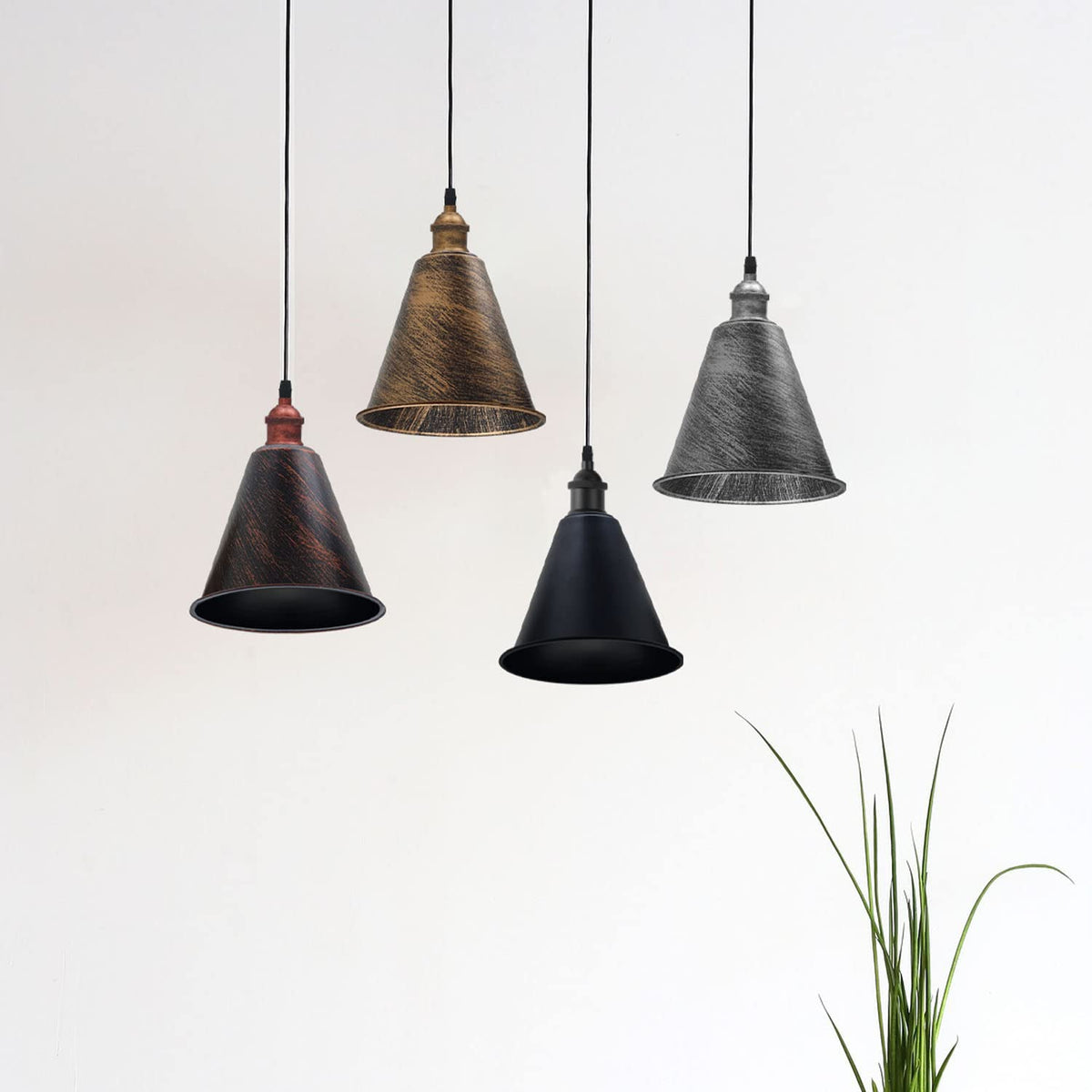 Long Cone Lamp Shade 18 cm – Easy Fit, 4 Industrial Finishes - photo 12
