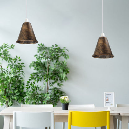 Long Cone Lamp Shade 18 cm – Easy Fit, 4 Industrial Finishes - photo 4