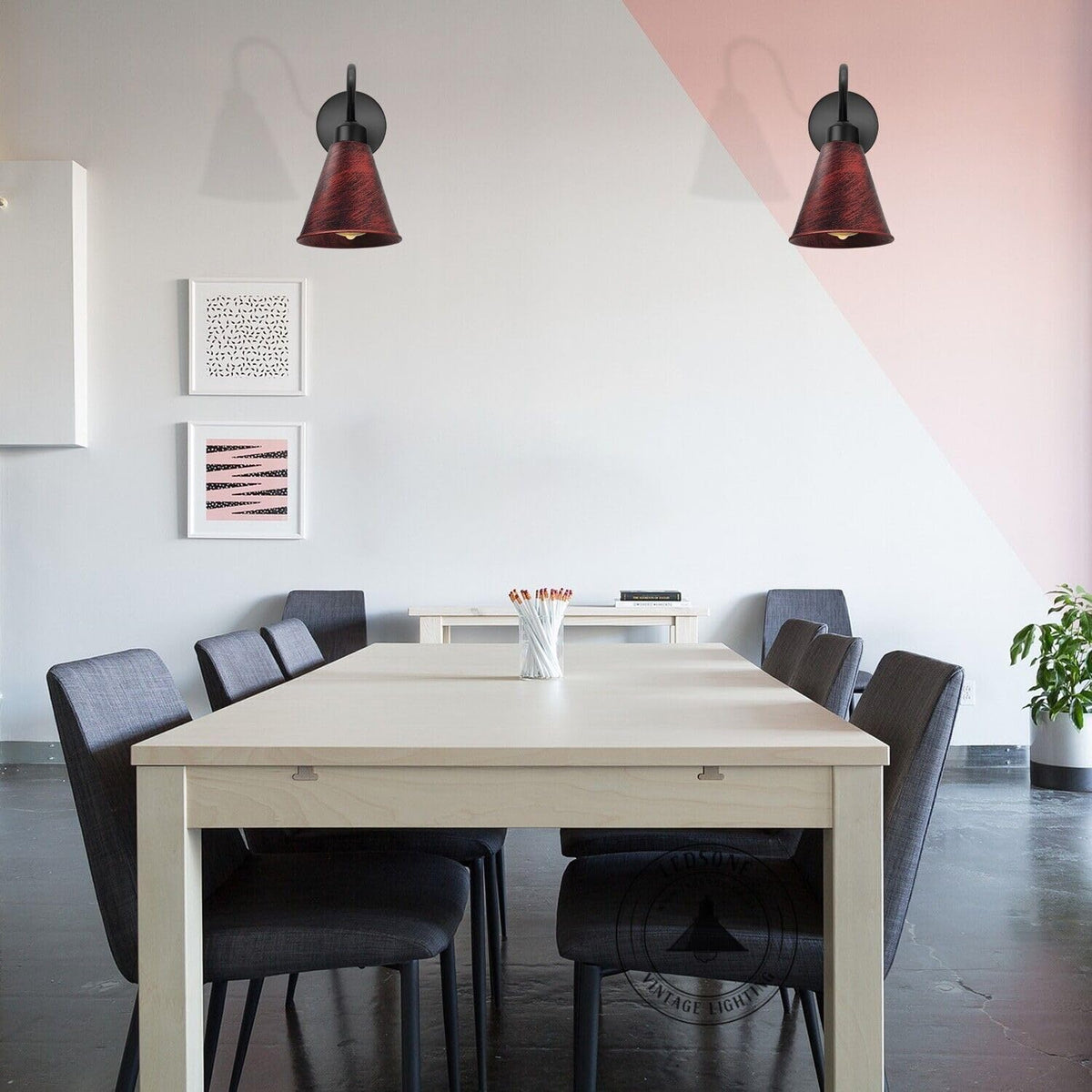 Long Cone Lamp Shade 18 cm – Easy Fit, 4 Industrial Finishes - photo 18
