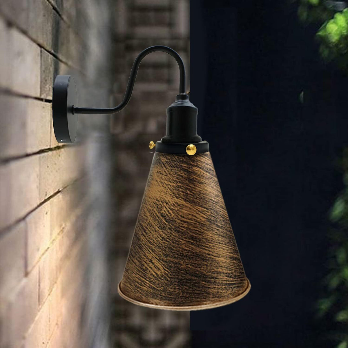 Long Cone Lamp Shade 18 cm – Easy Fit, 4 Industrial Finishes - photo 5