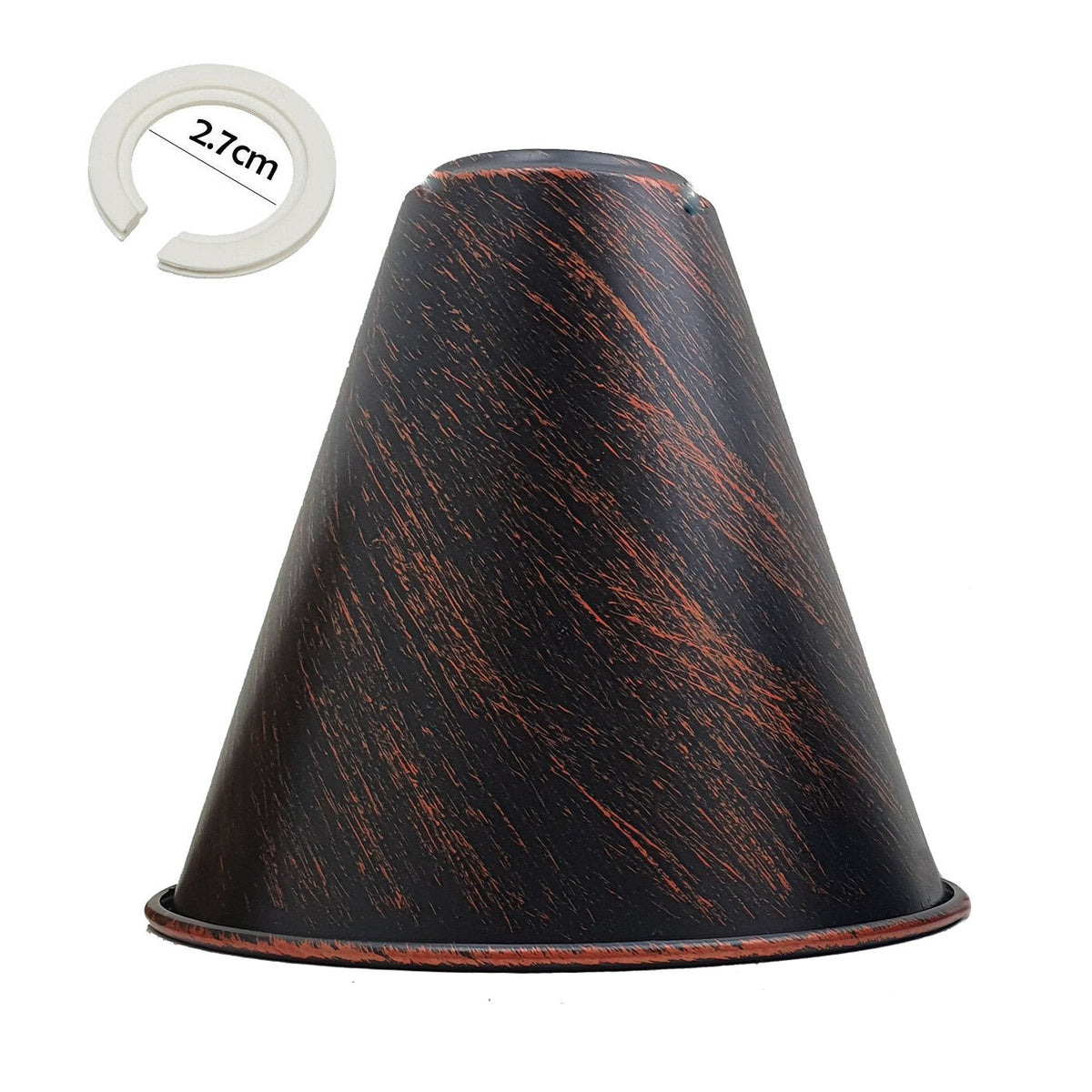 Long Cone Lamp Shade 18 cm – Easy Fit, 4 Industrial Finishes - photo 25