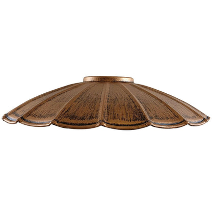 Scalloped Umbrella Lamp Shade 22 cm – Easy Fit, 5 Finishes - photo 6