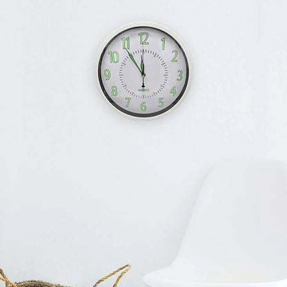 Glow in the Dark Wall Clock – 30 cm, White Frame, Luminous Numbers - photo 8