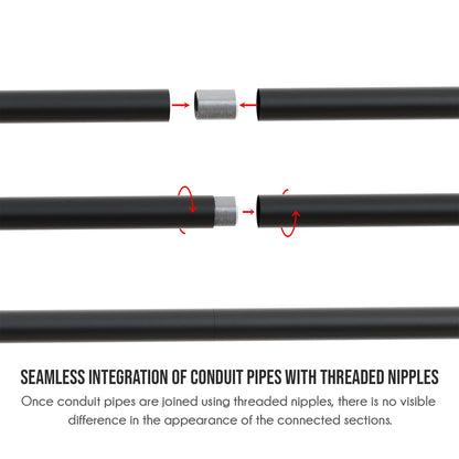 M20 Galvanised Steel Conduit Connector Nipple - photo 6
