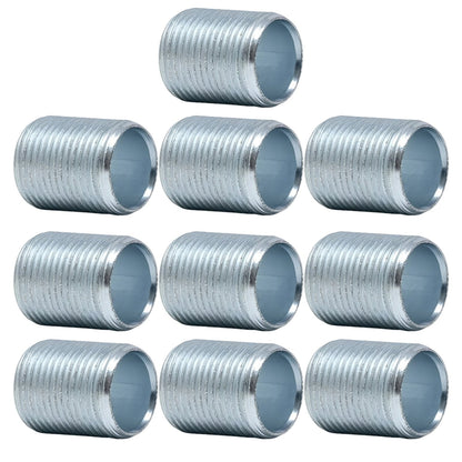 M20 Galvanised Steel Conduit Connector Nipple - Pack of 10