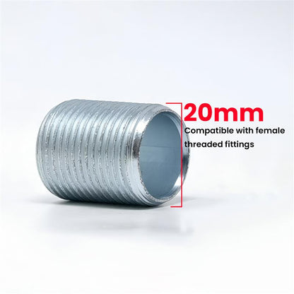 M20 Galvanised Steel Conduit Connector Nipple