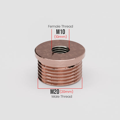 M20 Male to M10 Female Reducing Bush - Rose Gold