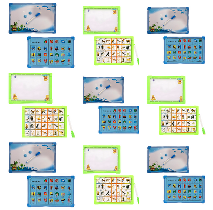 Kids' Double-Sided Whiteboard – Picture Chart on the Back, 4 Sizes - photo 3