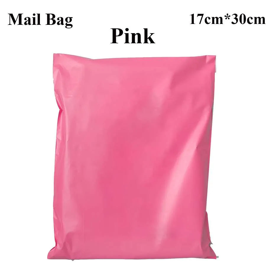 pink mailing bags