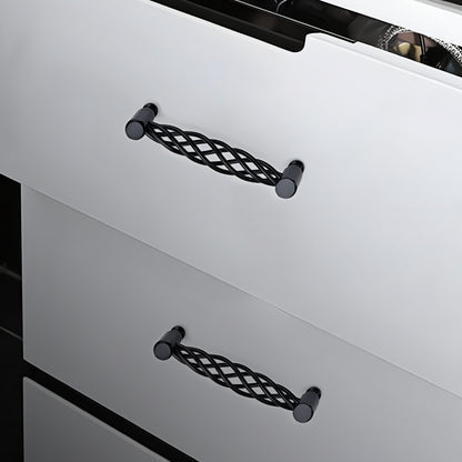 Black Birdcage Bar Handles – 128 mm Hole Centres, Twisted Iron, Packs of 2 or 3 - photo 2