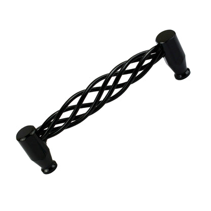 Black Birdcage Bar Handles – 128 mm Hole Centres, Twisted Iron, Packs of 2 or 3 - photo 7