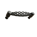 Black Birdcage Bar Handles – 128 mm Hole Centres, Twisted Iron, Packs of 2 or 3