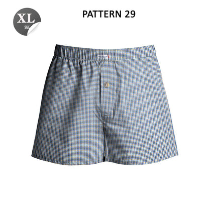 Men's Cotton Boxer Shorts, Pack of 3 – Navy, Dark Navy & Blue-Grey, XL or XXL - photo 4