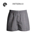 Men's Cotton Boxer Shorts, Pack of 3 – Navy, Dark Navy & Blue-Grey, XL or XXL - XL, Navy & White + Dark Navy + Grey-Blue Fine Stripe
