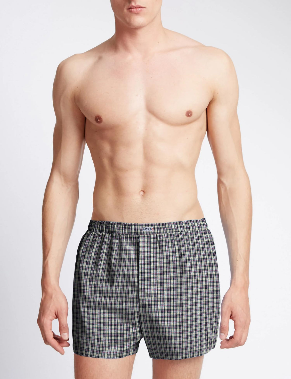 Men's Woven Cotton Boxer Shorts, Pack of 3 – Mixed Check Sets, L to XXL - photo 3
