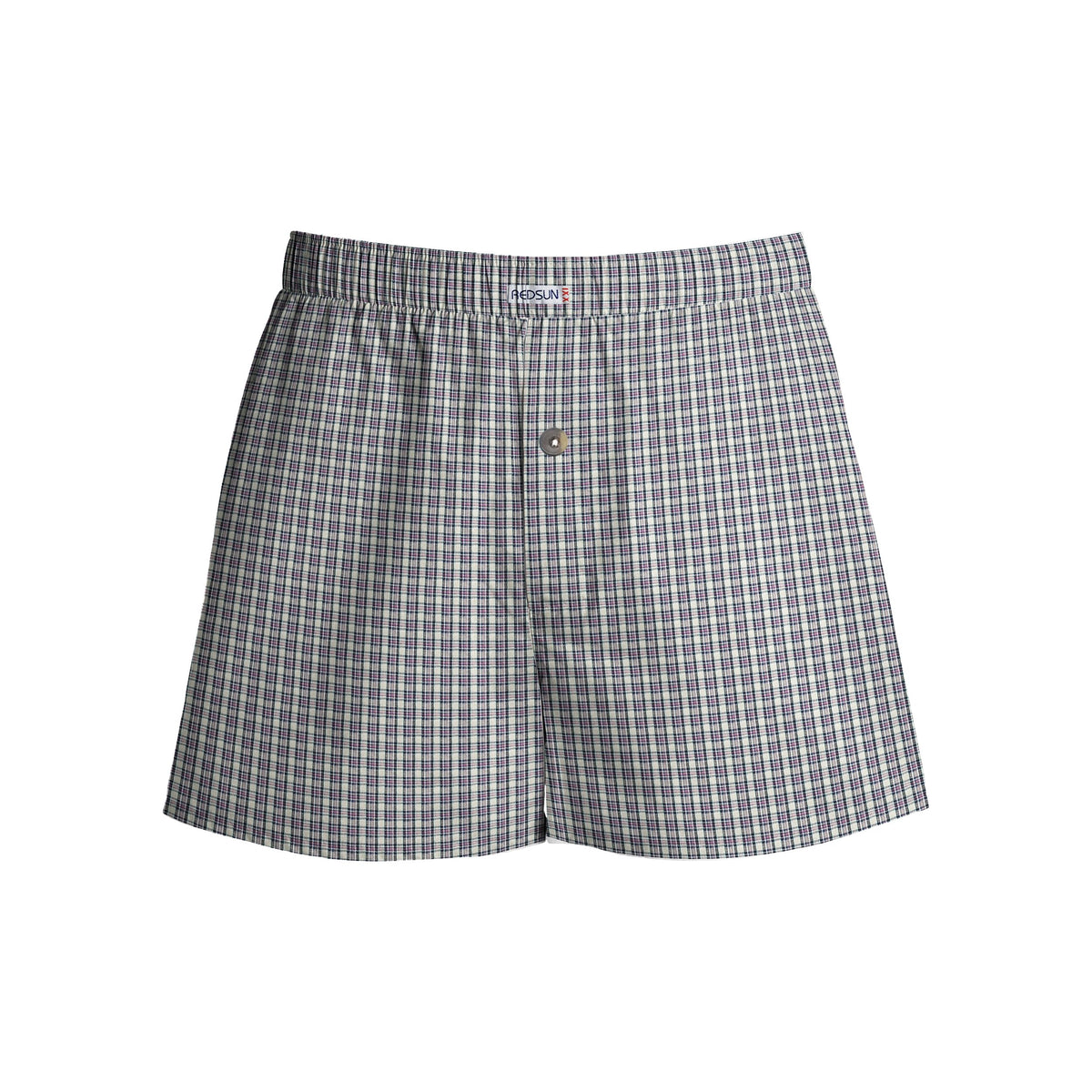 Men's Woven Cotton Boxer Shorts, Pack of 3 – Mixed Check Sets, L to XXL - photo 2