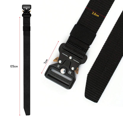 Tactical Nylon Belts with Quick-Release Buckle, Pack of 2 – Green, Grey or Navy - photo 5