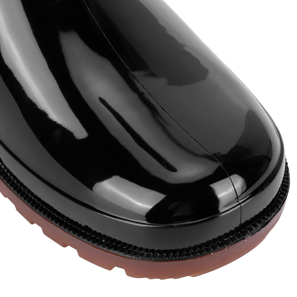 Men's PVC Wellington Boots – Black, Calf Height, Non-Slip Sole, EU 41 or 43 - photo 10