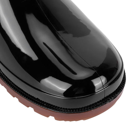 Men's PVC Wellington Boots – Black, Calf Height, Non-Slip Sole, EU 41 or 43 - photo 10