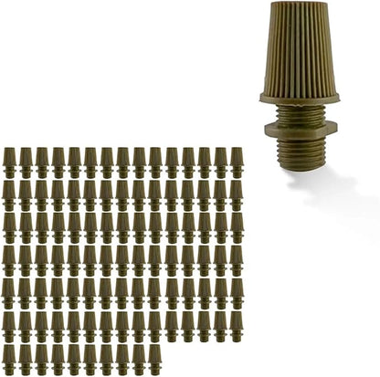 Plastic Cord Grip with Threaded Base – Black, Green, Army Green, White - Army Green, Pack of 100, Standard