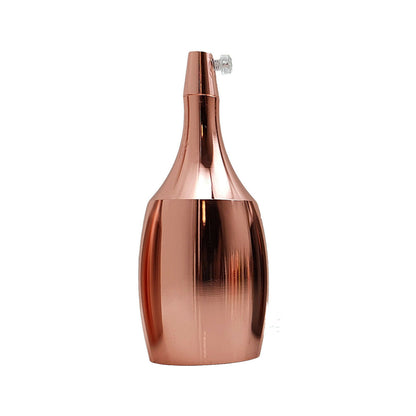 Teardrop E27 Lamp Holder – Metal, 6 Finishes - Rose Gold, Standard, Single