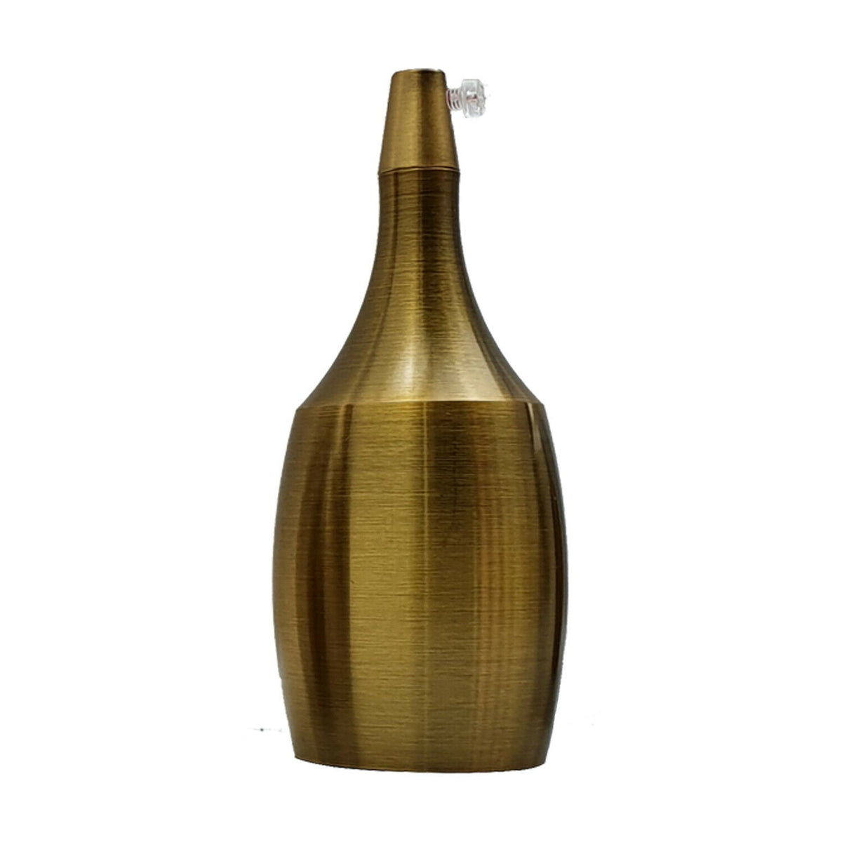 Teardrop E27 Lamp Holder – Metal, 6 Finishes - Yellow Brass, Standard, Single