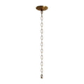 Hanging Chain 80 cm with Ceiling Plate & Hook – Yellow Brass