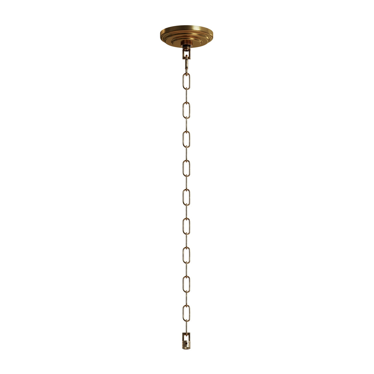 Hanging Chain 80 cm with Ceiling Plate & Hook – Yellow Brass