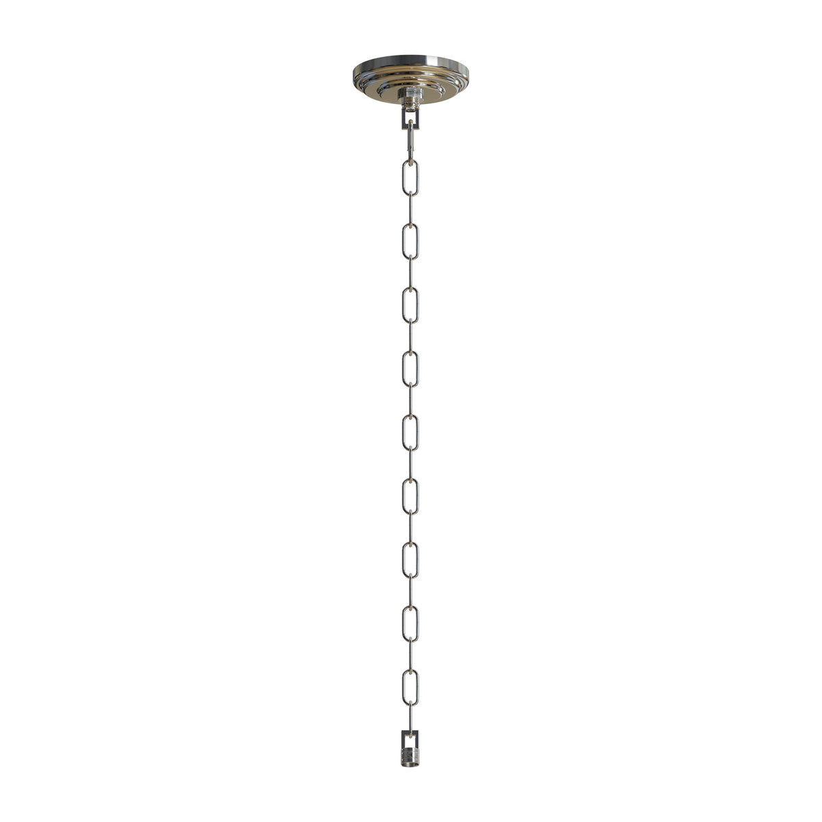 Metal Hanging Link Chain 80cm 25kg with Ceiling Rose Hook Plate - photo 7