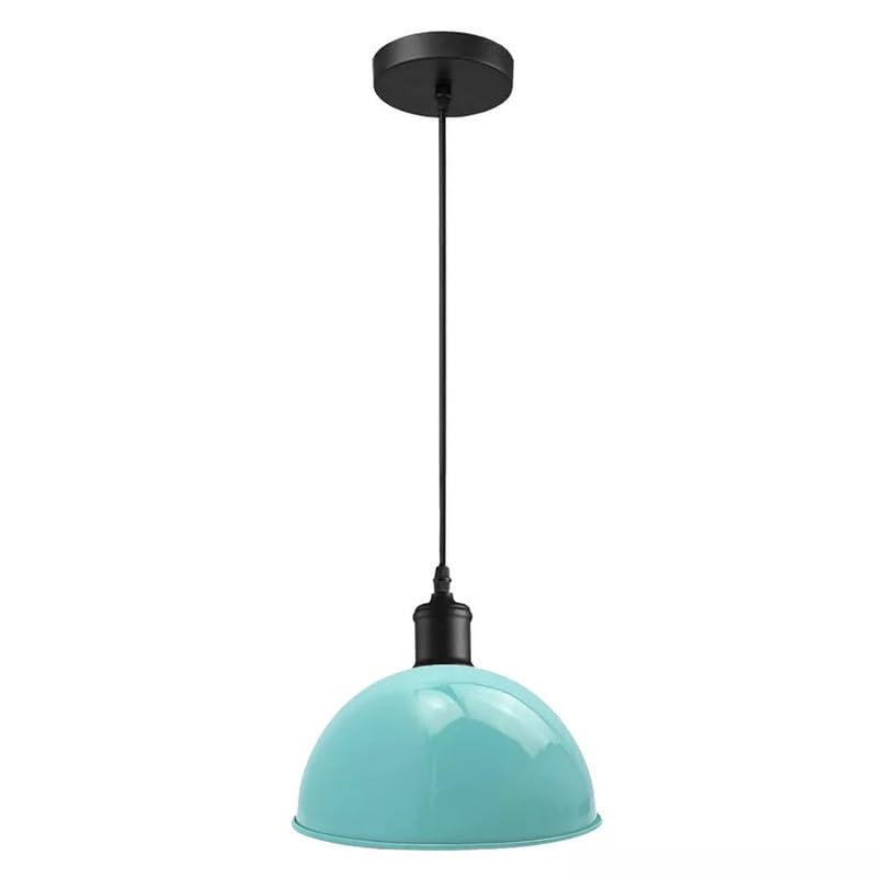 Metal Shade Pendant Light – Black Holder, Barn, Dome or Cone, E27 - photo 22