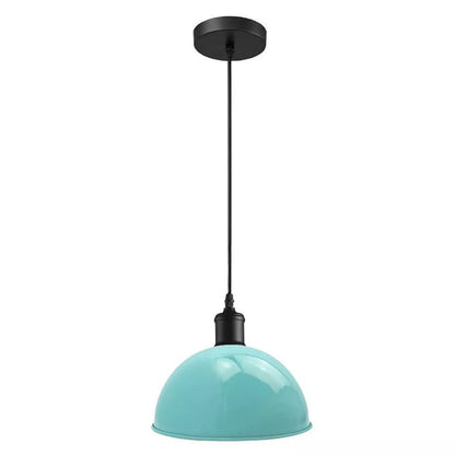 Metal Shade Pendant Light – Black Holder, Barn, Dome or Cone, E27 - photo 22