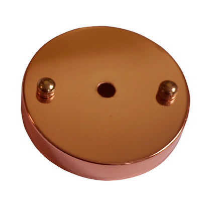 Ceiling Rose & E27 Lamp Holder Set – Rose Gold or Copper, Metal - photo 3