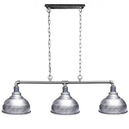 3-Light Water Pipe Pendant Bar – Industrial, E27, 4 Finishes - photo 17