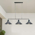 3-Light Water Pipe Pendant Bar – Industrial, E27, 4 Finishes
