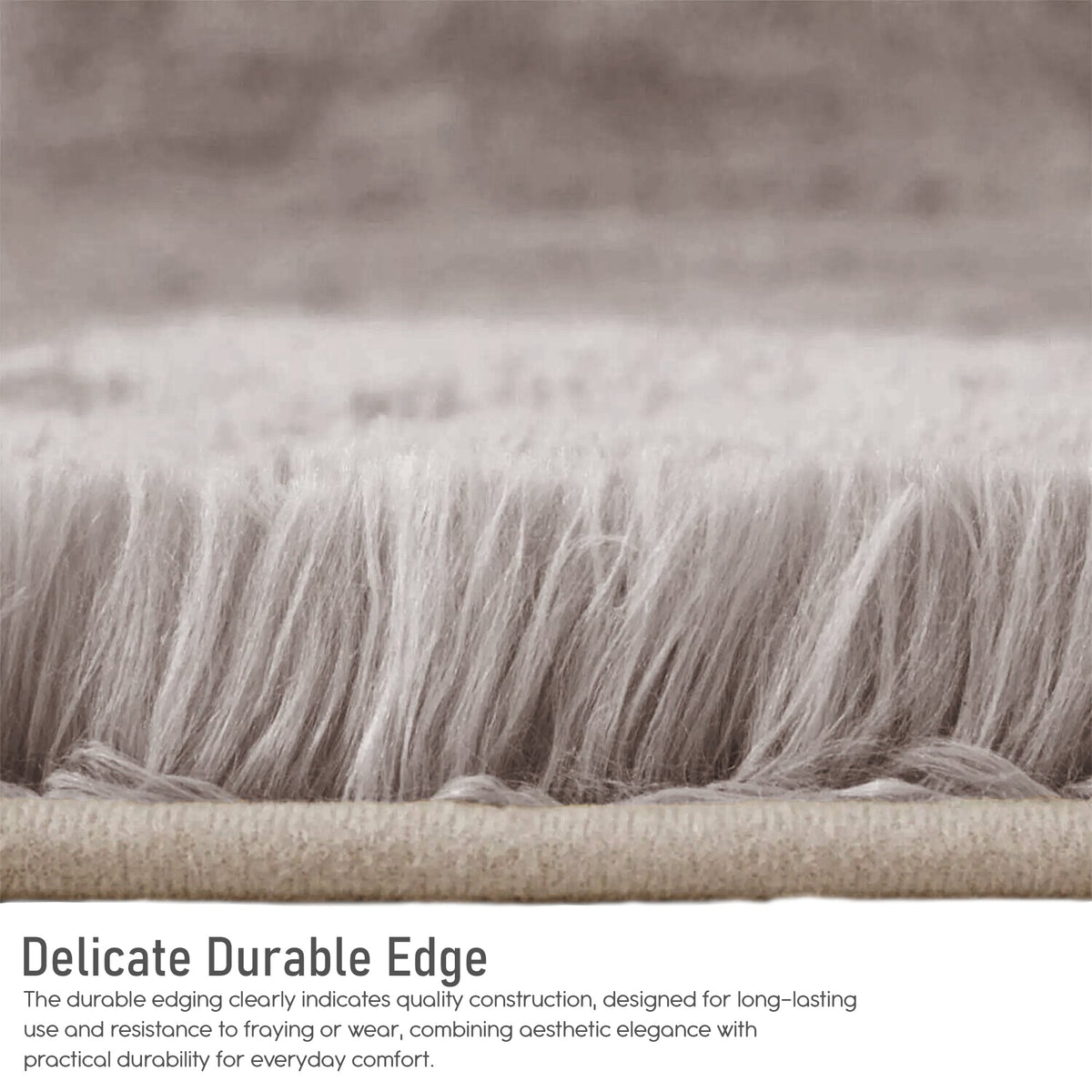 Fluffy Microfibre Door Mat – 50 x 80 cm, Non-Slip, Grey, Beige or Pink - photo 11