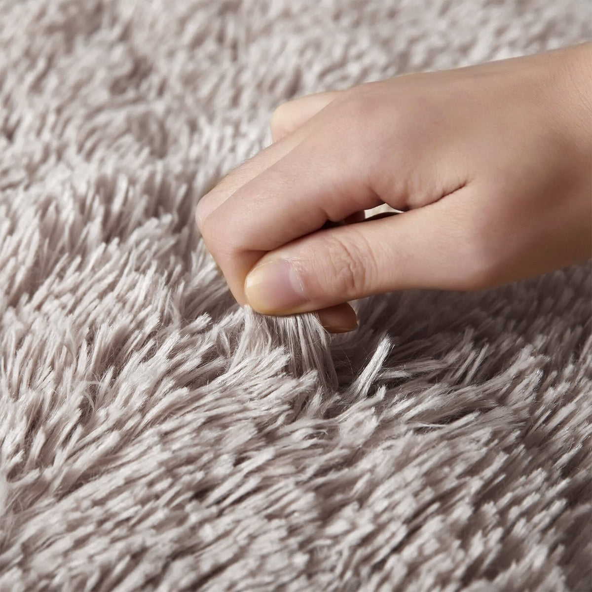 Fluffy Microfibre Door Mat – 50 x 80 cm, Non-Slip, Grey, Beige or Pink - photo 12