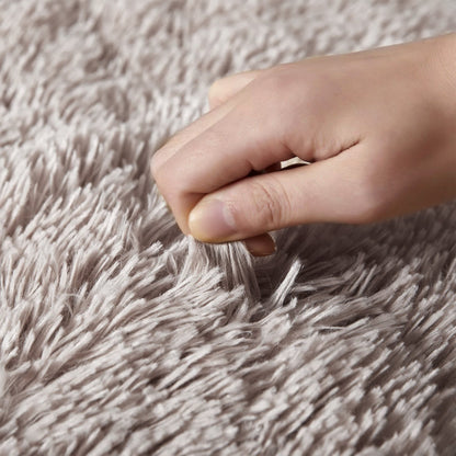 Fluffy Microfibre Door Mat – 50 x 80 cm, Non-Slip, Grey, Beige or Pink - photo 12