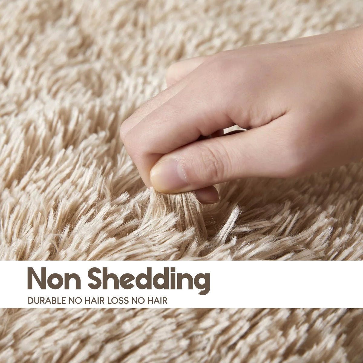 Fluffy Microfibre Door Mat – 50 x 80 cm, Non-Slip, Grey, Beige or Pink - photo 4