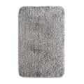 Fluffy Microfibre Door Mat – 50 x 80 cm, Non-Slip, Grey, Beige or Pink - Grey, 1 Mat