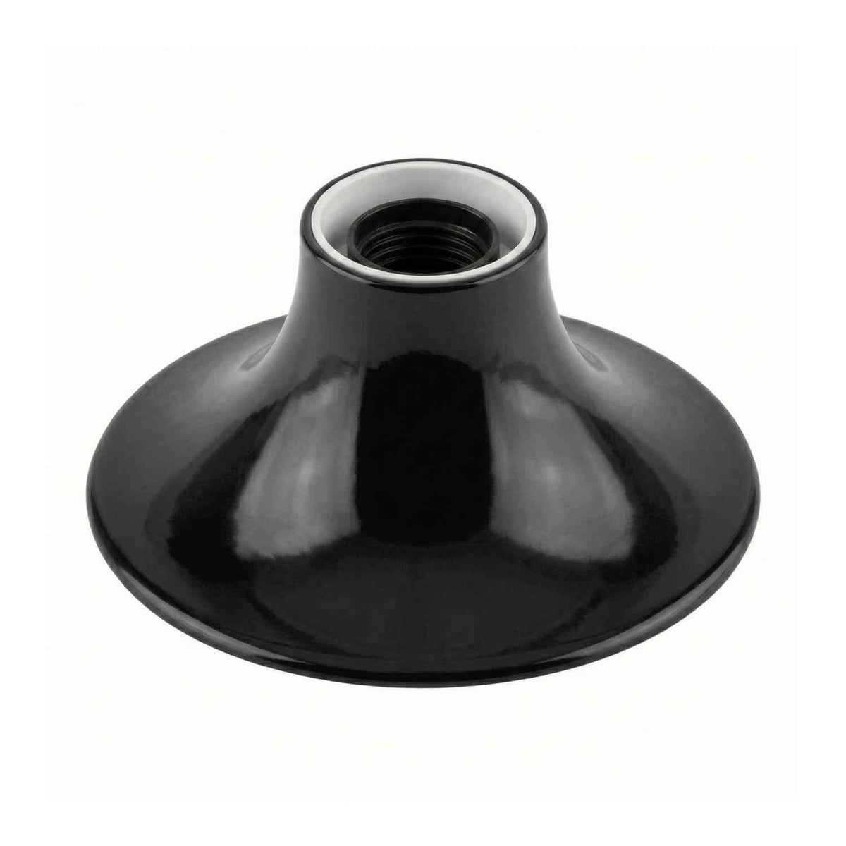 Flush Mount E27 Lamp Holder – Wall or Ceiling, Black, Red or White - Black, Single, Standard