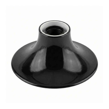 Flush Mount E27 Lamp Holder – Wall or Ceiling, Black, Red or White - Black, Single, Standard