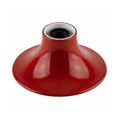 Flush Mount E27 Lamp Holder – Wall or Ceiling, Black, Red or White - Rustic Red, Single, Standard