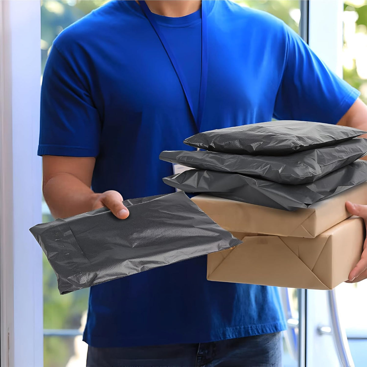 Large Black Mailing Bags – 40 x 55 to 70 x 90 cm, Packs of 30 to 1000 - photo 3