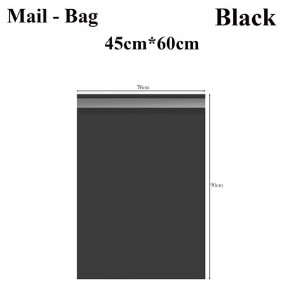 Large Black Mailing Bags – 40 x 55 to 70 x 90 cm, Packs of 30 to 1000 - 45 x 60 cm, Pack of 100
