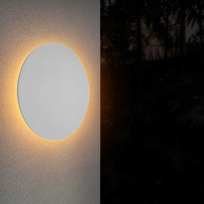 Round LED Halo Wall Light IP54 – White, Warm White - photo 4
