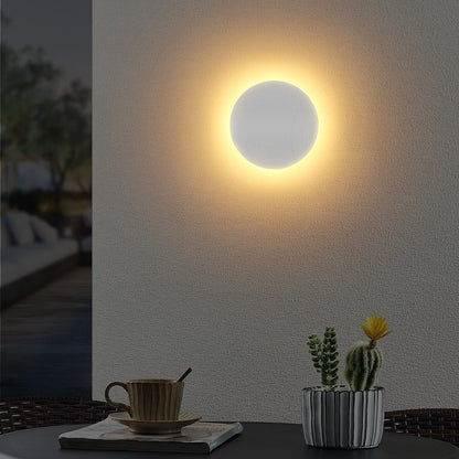 Round LED Halo Wall Light IP54 – White, Warm White - photo 6